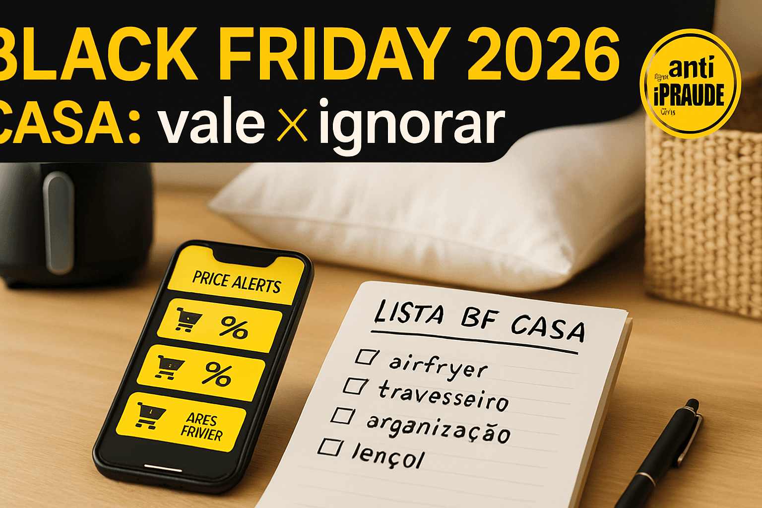 Black Friday 2026: guia da Malu pra casa