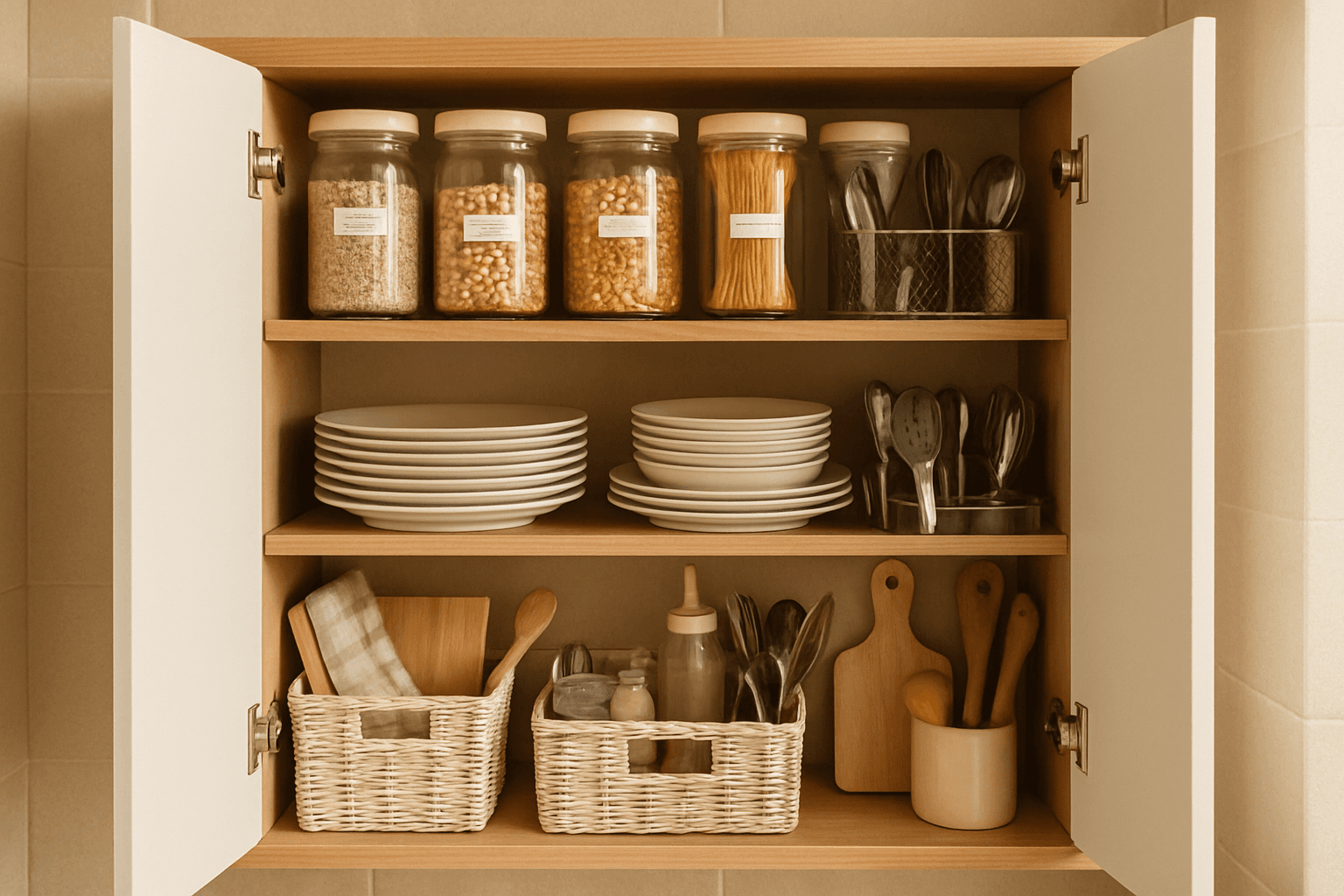 Como Organizar Armário de Cozinha Pequeno: Dicas e Achados da Malu