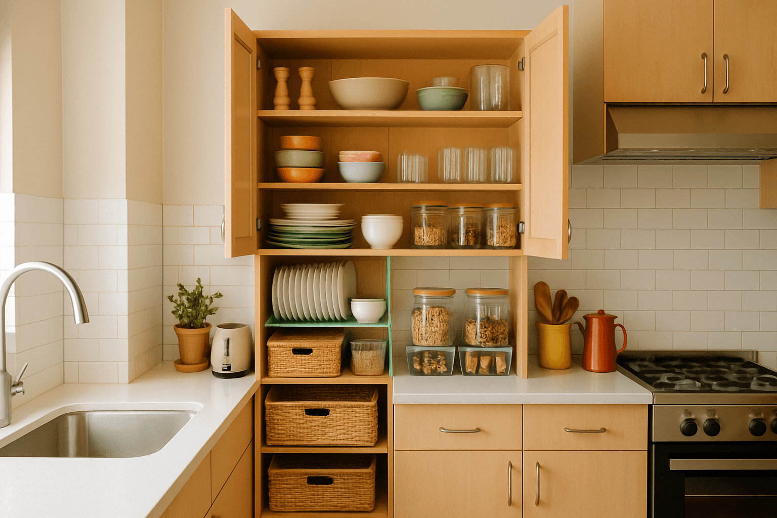 Como Organizar Armário de Cozinha Pequeno: Dicas Práticas e Achados
