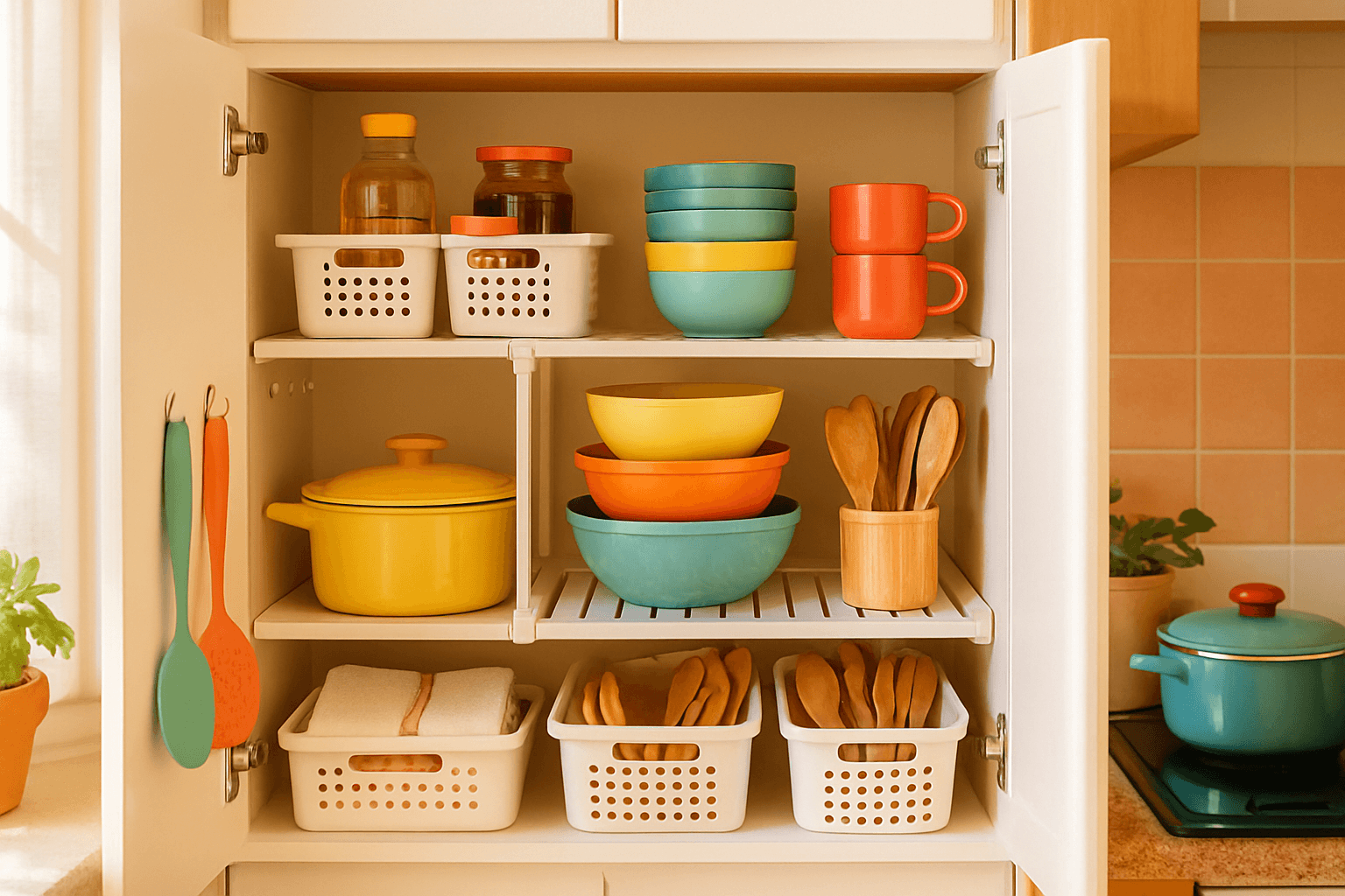 Como organizar armário de cozinha pequeno: dicas práticas e baratas