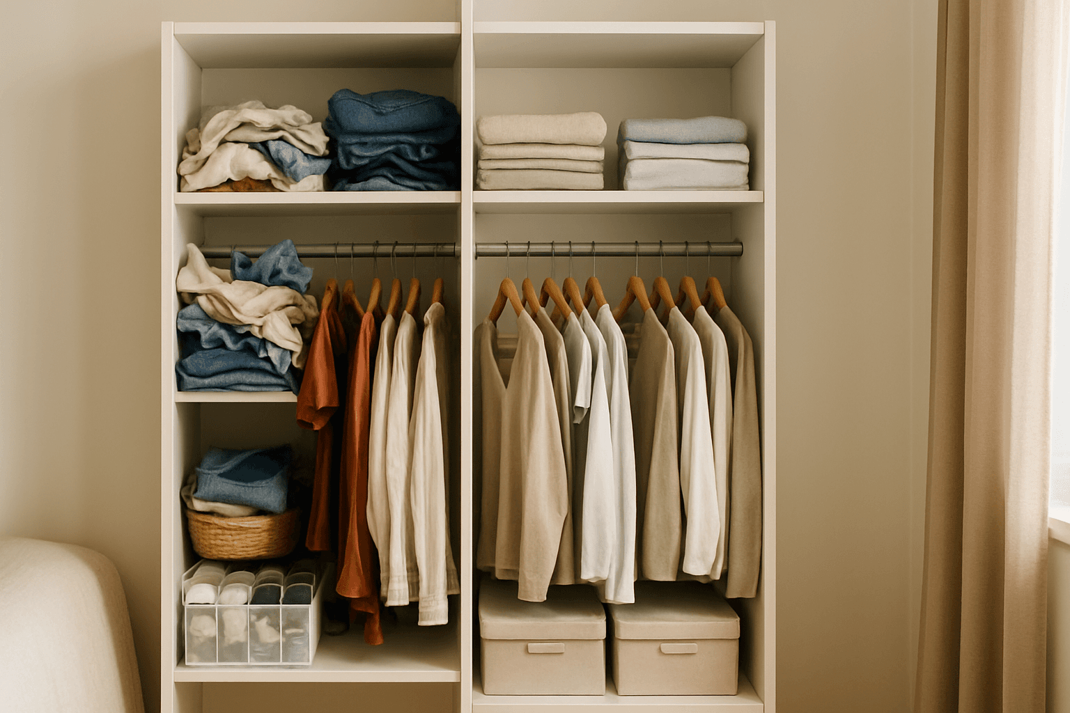 Como organizar armário pequeno com pouco dinheiro