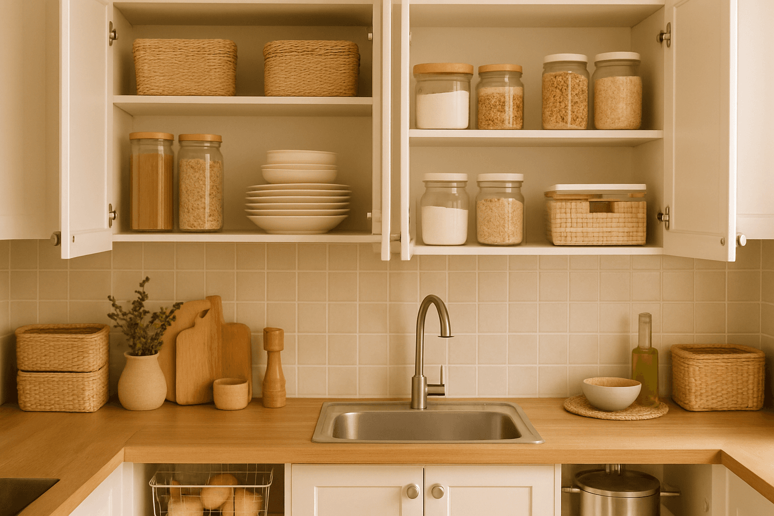 Como Organizar Armário Pequeno de Cozinha: Dicas e Achadinhos!