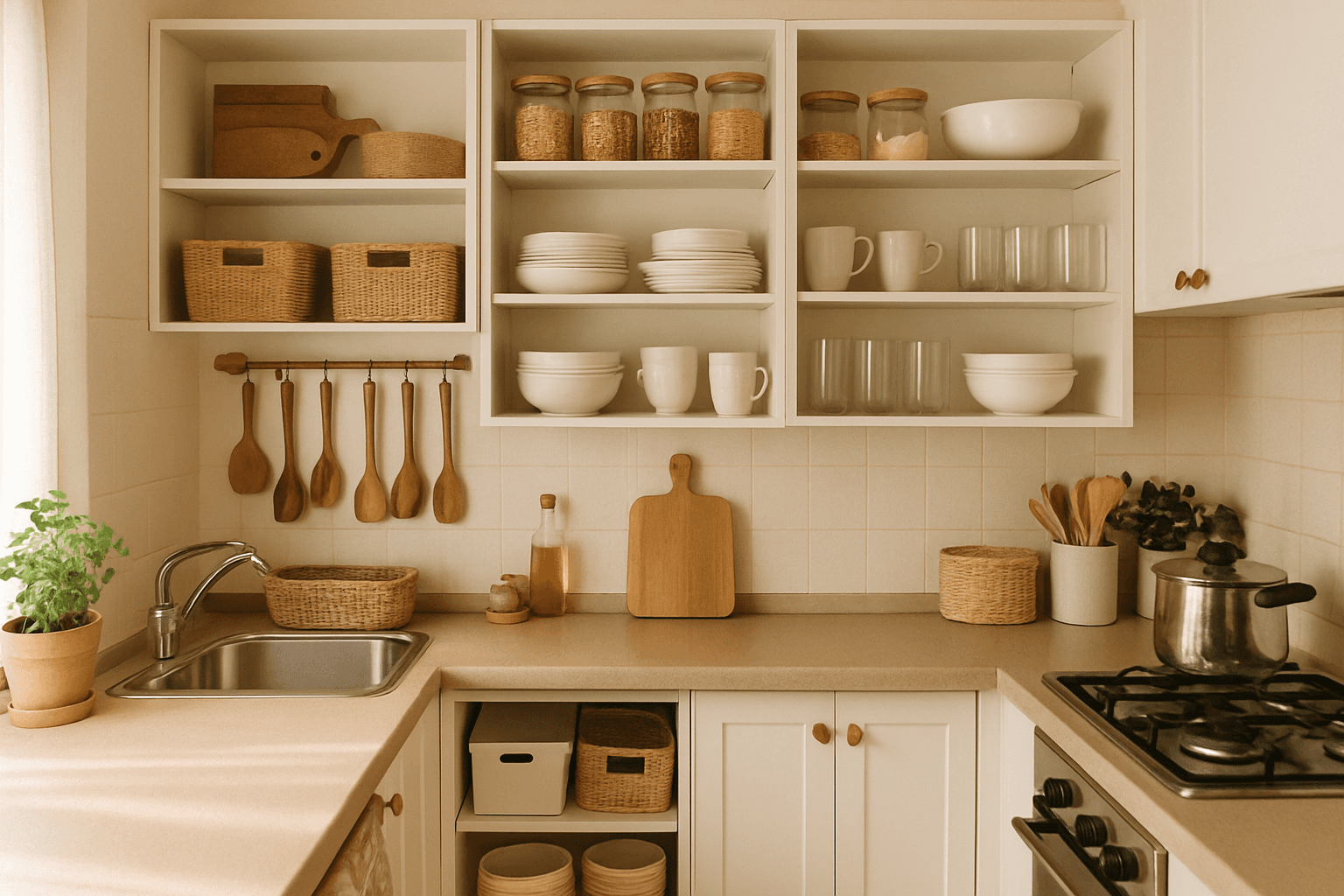 Como Organizar Armário Pequeno de Cozinha: Dicas e Achados que Amei!