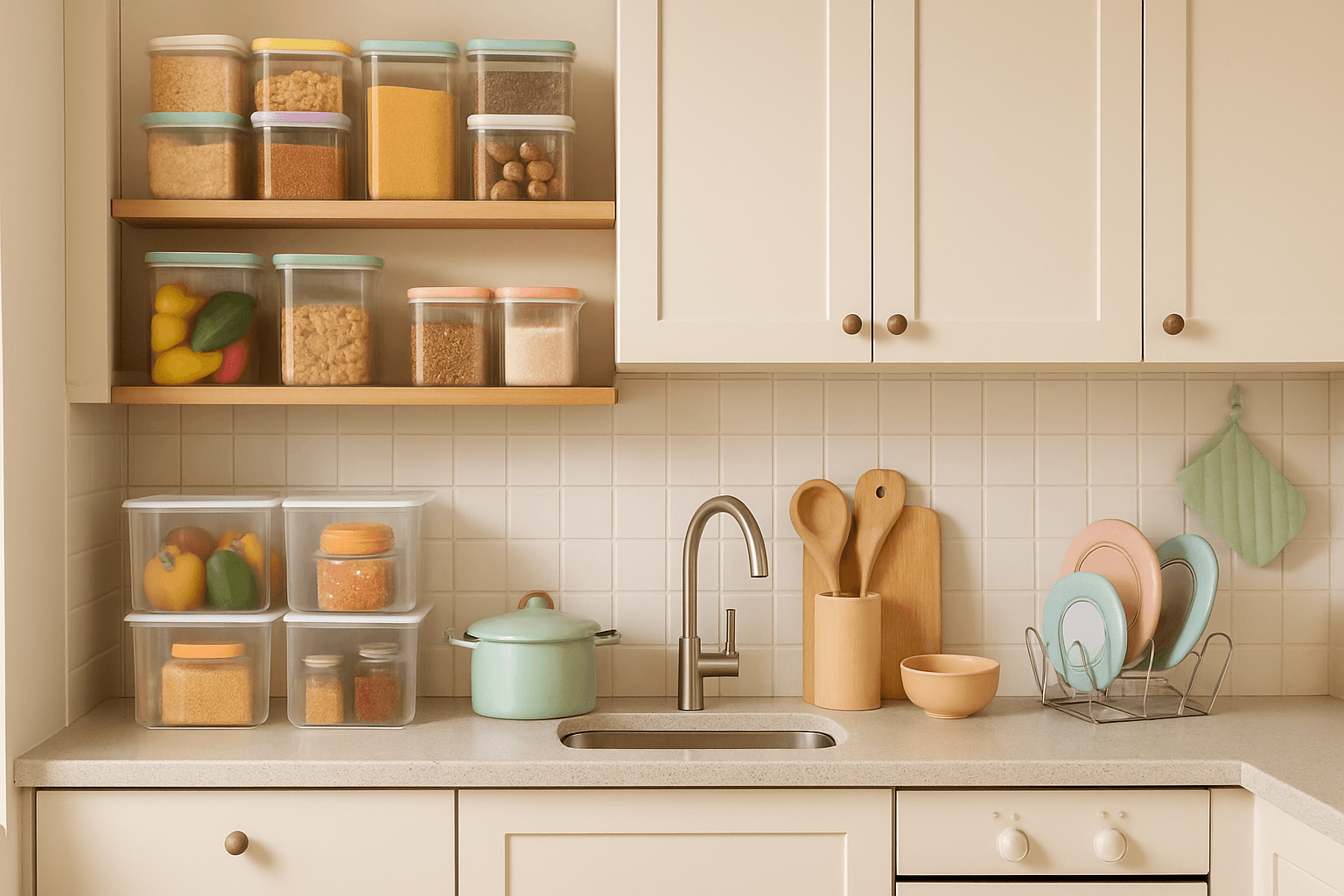 Como organizar armário pequeno de cozinha: dicas práticas e achados incríveis