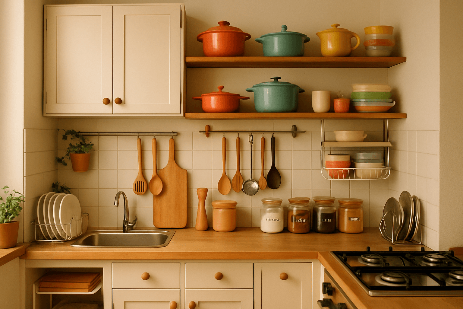 Como organizar armário pequeno de cozinha: dicas práticas e achadinhos