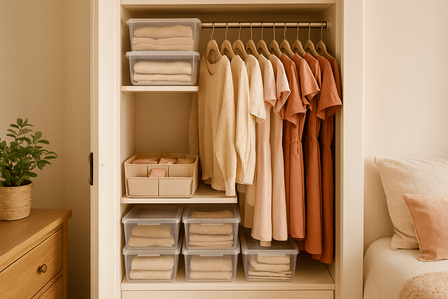 Como Organizar Armário Pequeno de Quarto: Dicas e Achados Malu