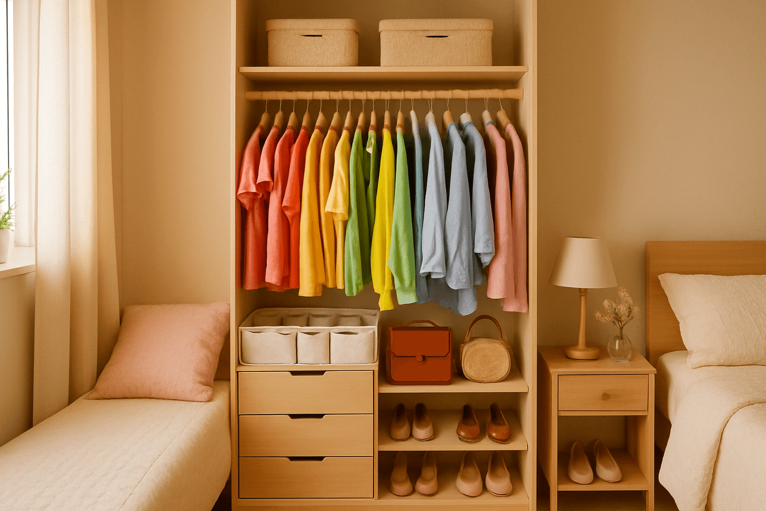 Como Organizar Armário Pequeno de Quarto Feminino: Dicas da Malu