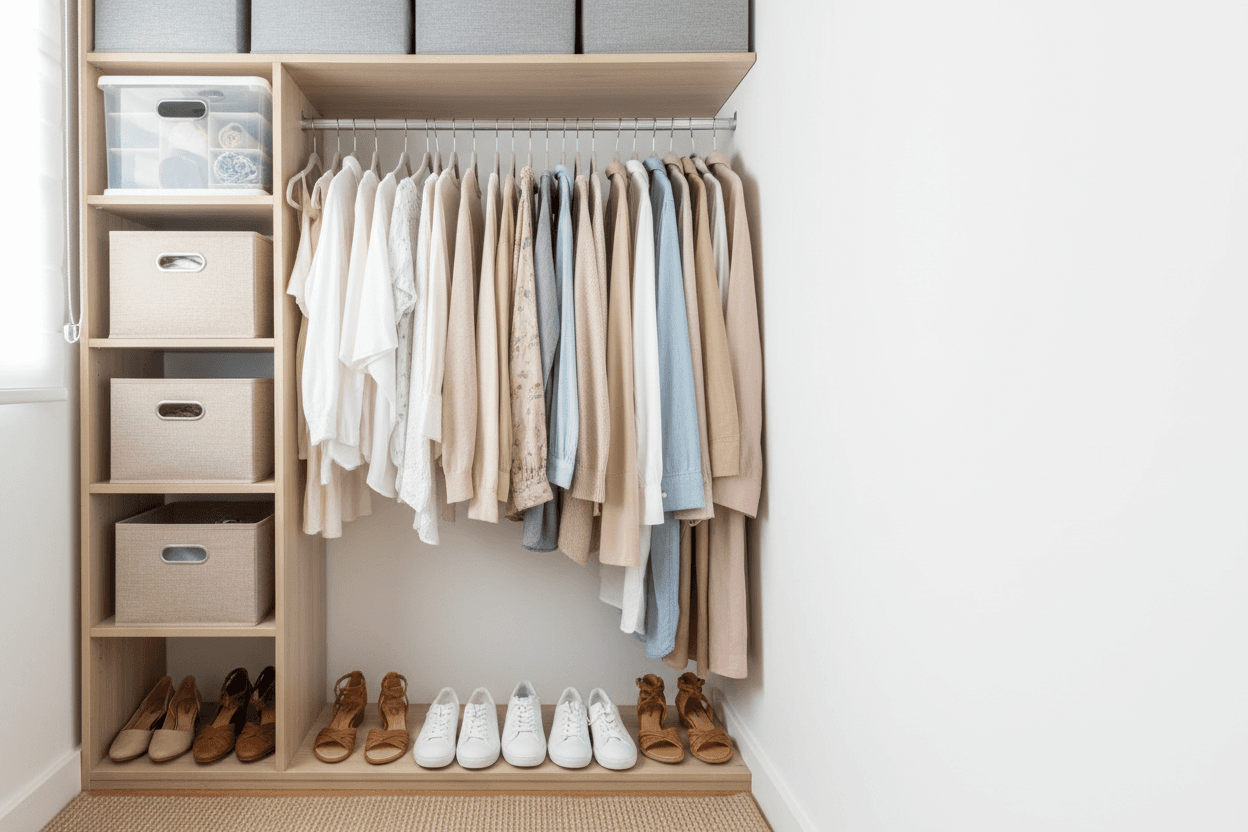 Como organizar closet pequeno com pouco dinheiro