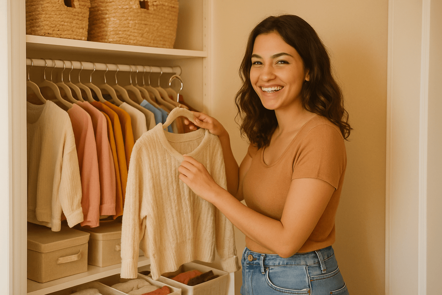 Como Organizar Closet Pequeno: Dicas Práticas & Achados Incríveis!