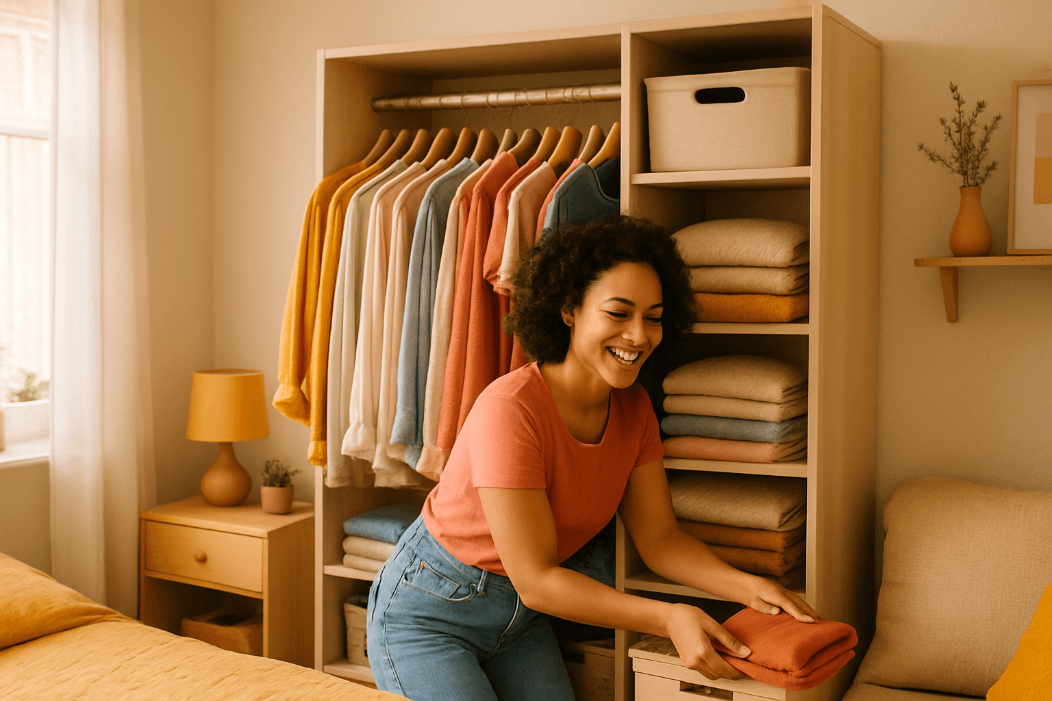 Como Organizar Guarda Roupa Pequeno: Dicas e Achadinhos Que Amei!