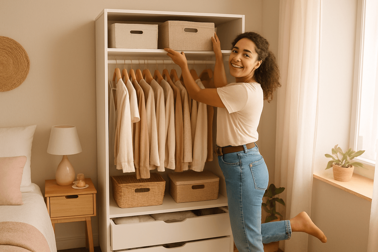 Como Organizar Guarda Roupa Pequeno: Dicas e Achados da Malu