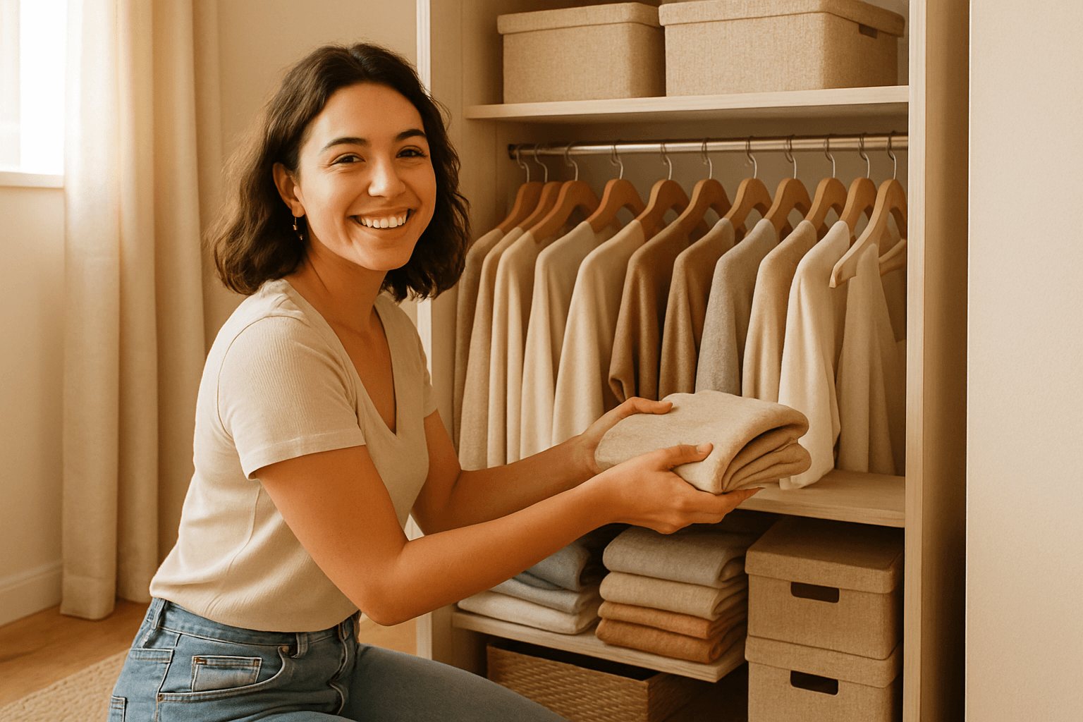 Como Organizar Guarda Roupa Pequeno: Dicas e Achados da Malu