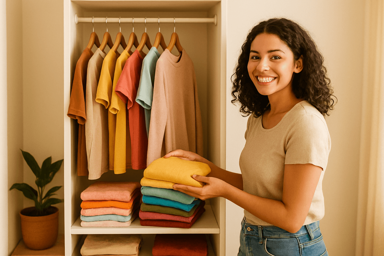 Como Organizar Guarda Roupa Pequeno: Dicas e Achados que Amei!