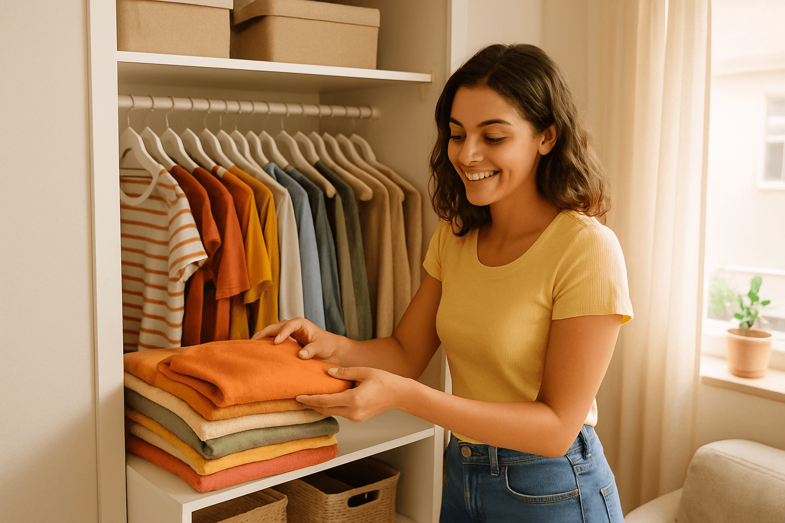 Como Organizar Guarda Roupa Pequeno: Dicas e Achados Que Amei!