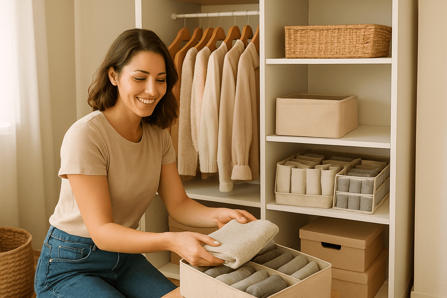 Como Organizar Guarda Roupa Pequeno: Dicas e Produtos Que Amei!