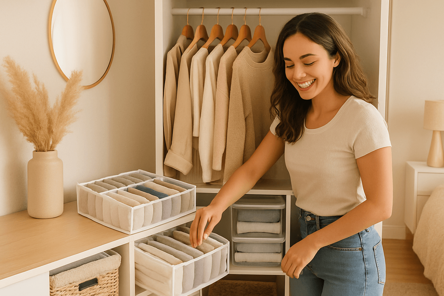 Como Organizar Guarda Roupa Pequeno: Dicas e Produtos Que Amei!