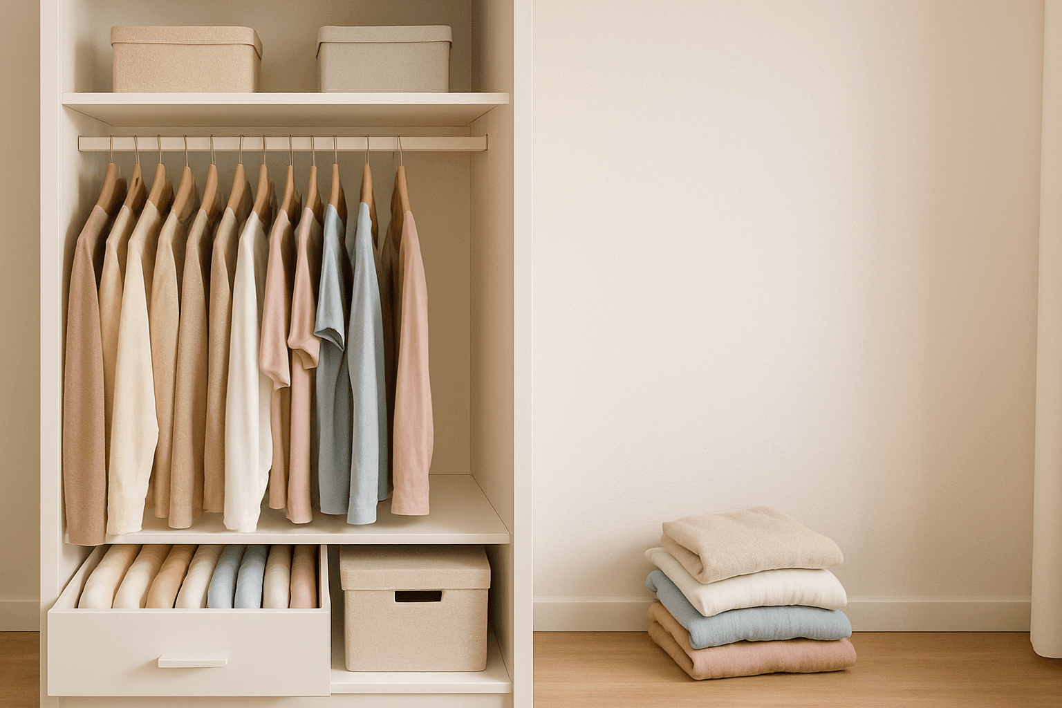 Como organizar guarda roupa pequeno feminino