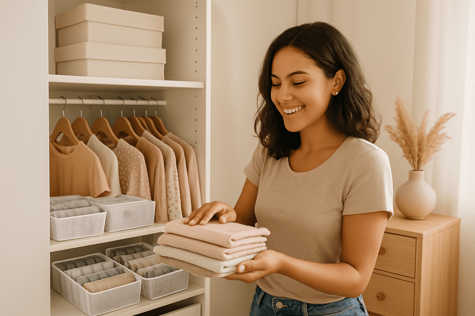 Como Organizar Guarda Roupa Pequeno Feminino: Dicas Que Amei!