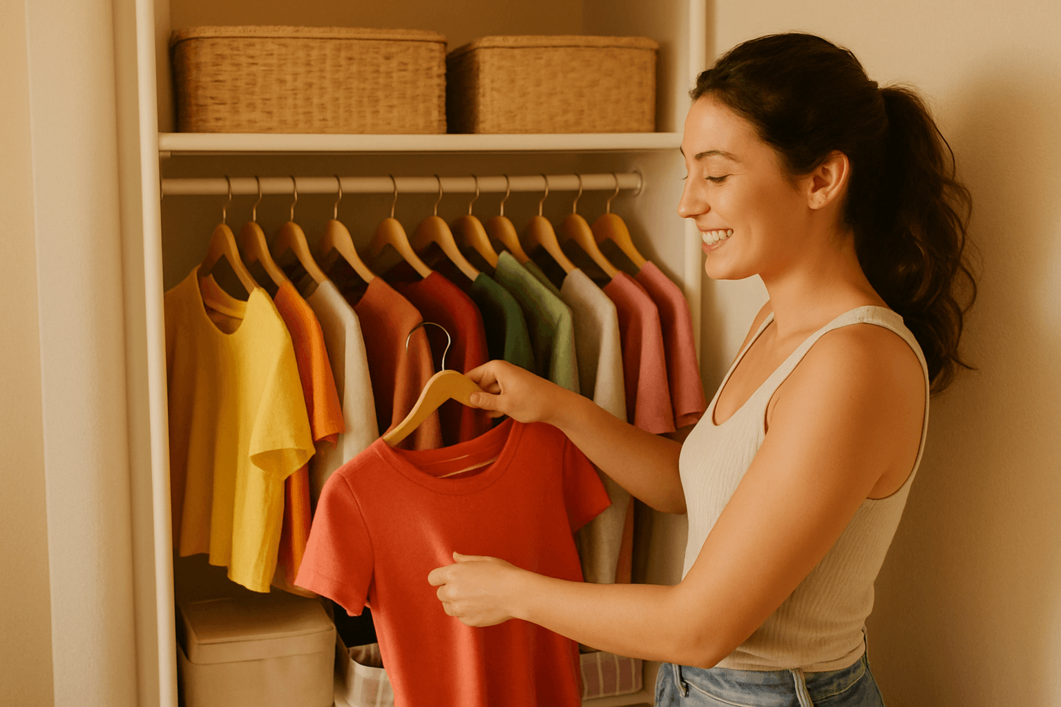 Como organizar guarda roupa pequeno feminino: dicas que amei!