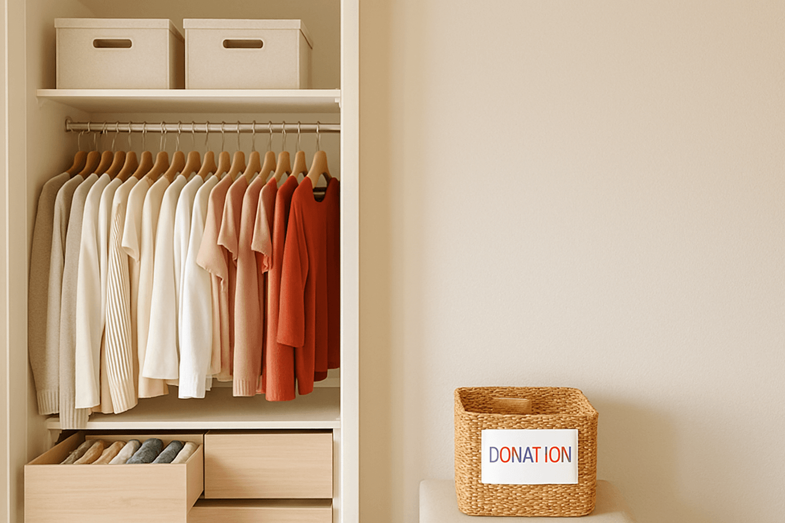 Como organizar guarda-roupa pequeno feminino: guia