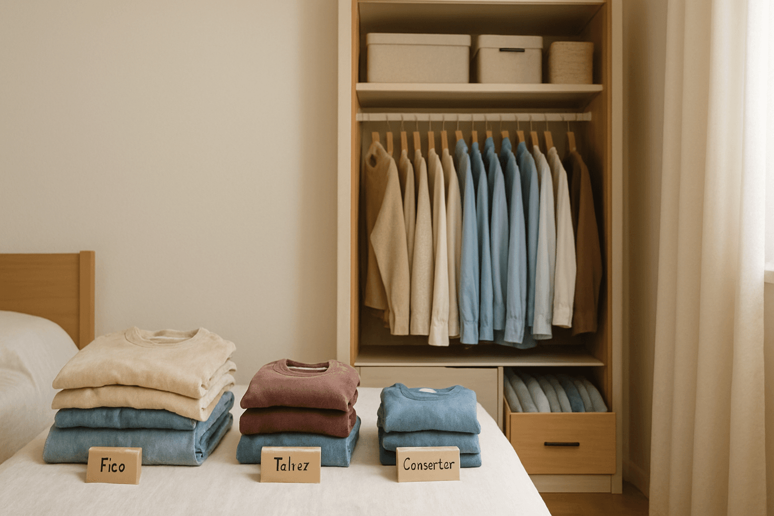 Como organizar guarda roupa pequeno sem gastar