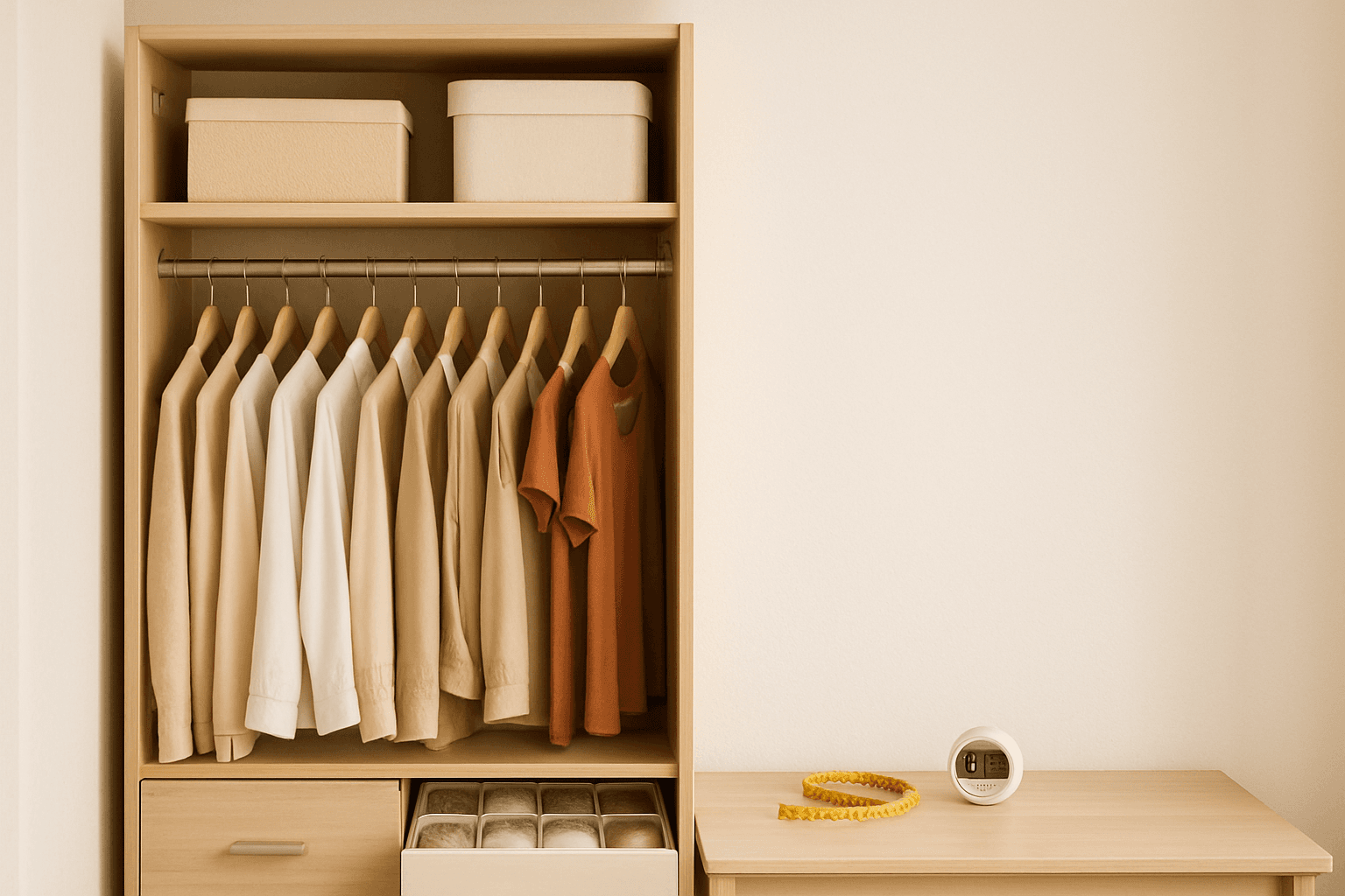 Como organizar guarda-roupa pequeno: truques que funcionam
