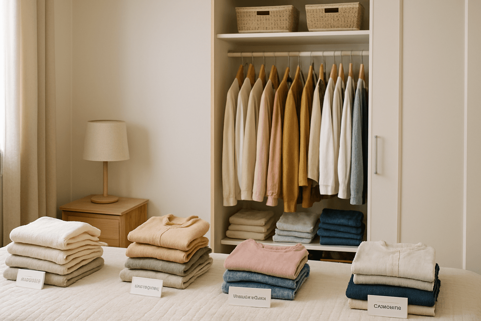 Organização de guarda roupa pequeno feminino: guia