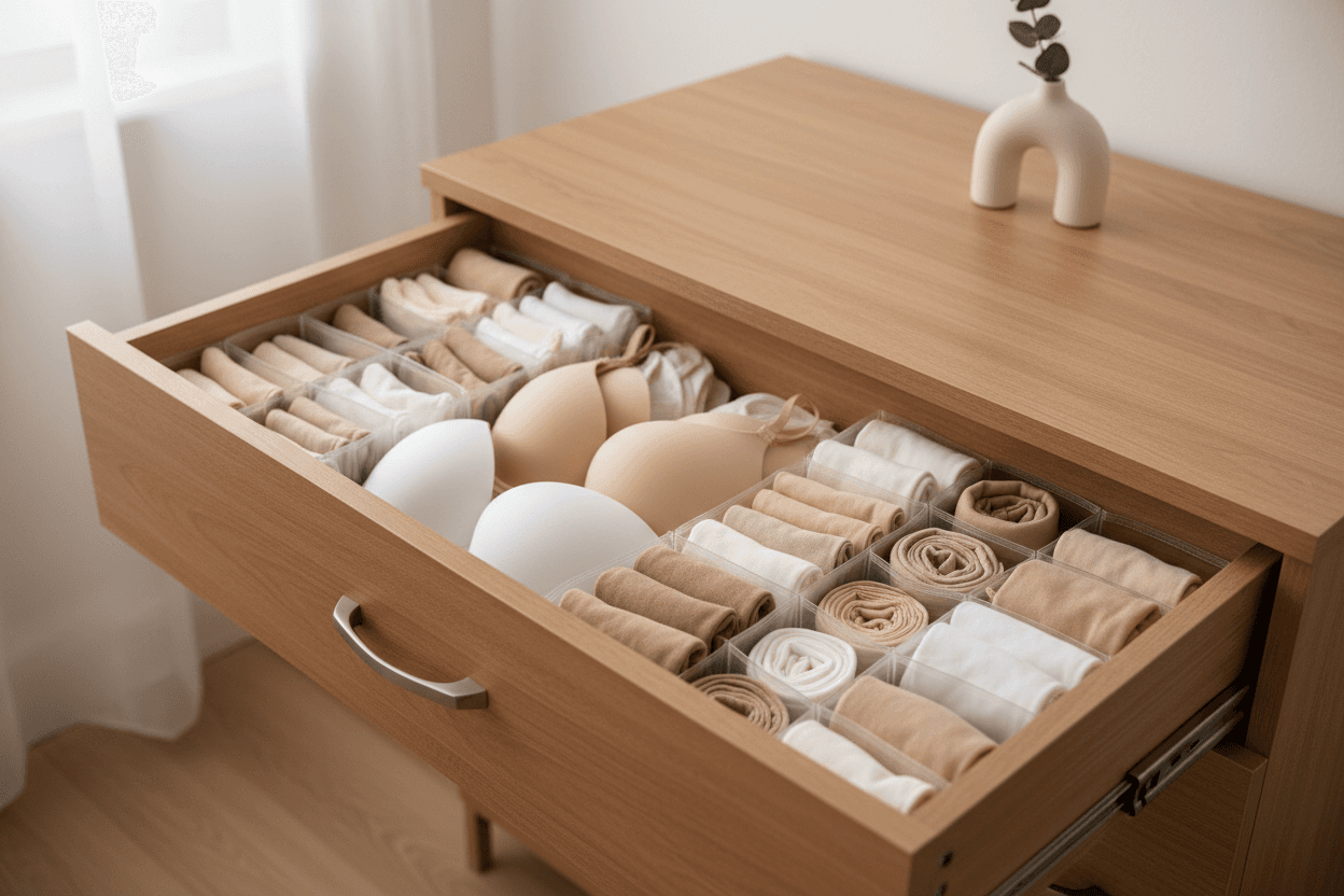 Organizador de gaveta para lingerie: guia prático
