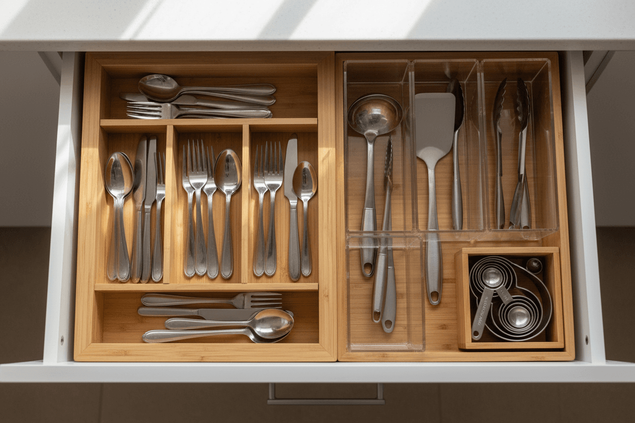 Organizadores de gaveta para cozinha: meus achados