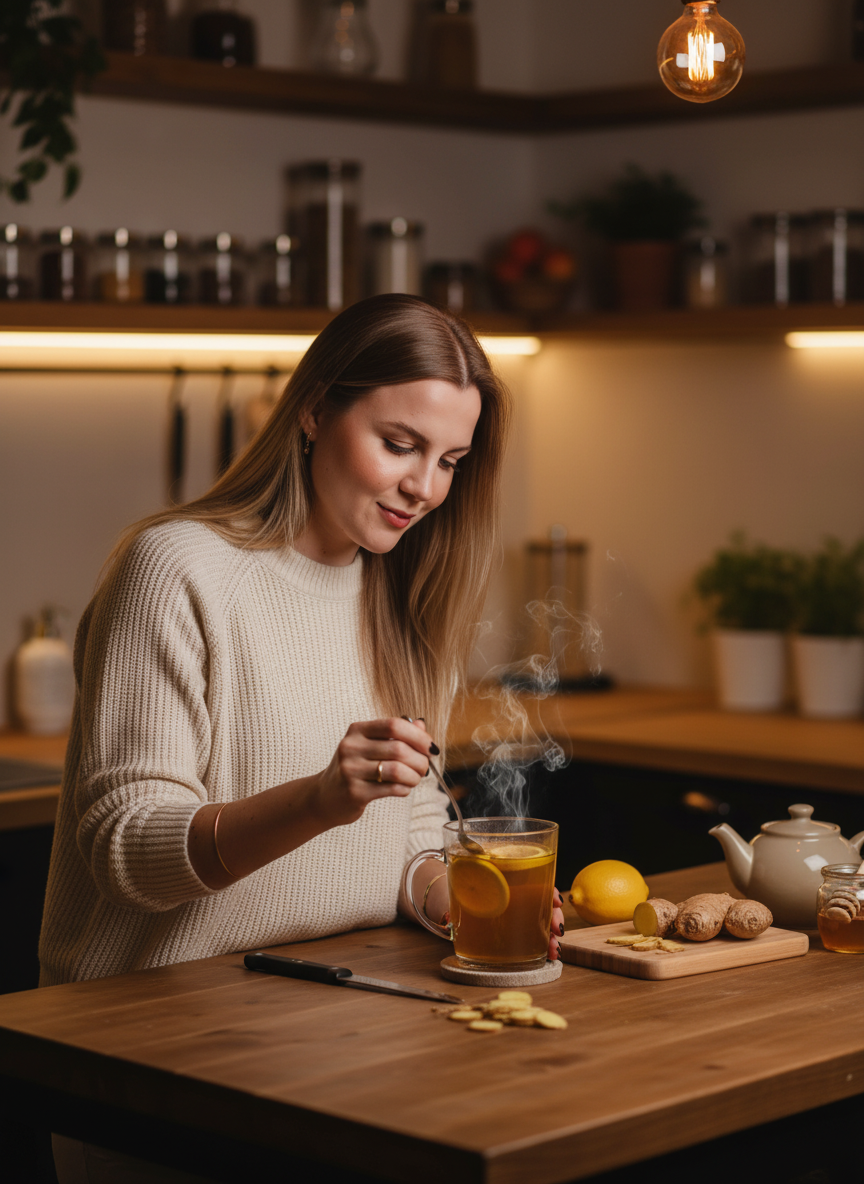 Chá de Gengibre com Limão: Minha Receita Contra Gripe