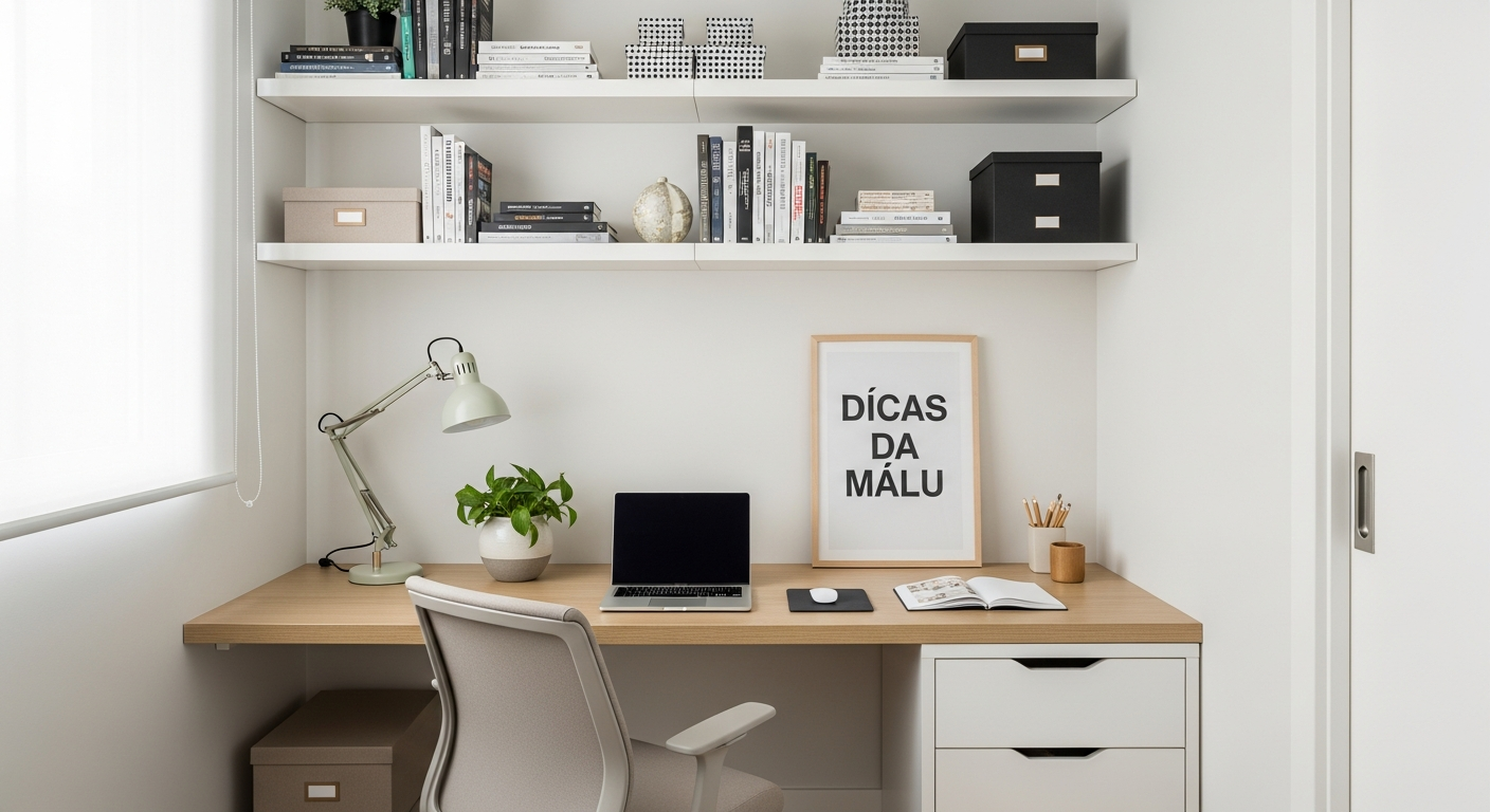 Home Office Pequeno: Organize Já! ✨ Dicas da Malu