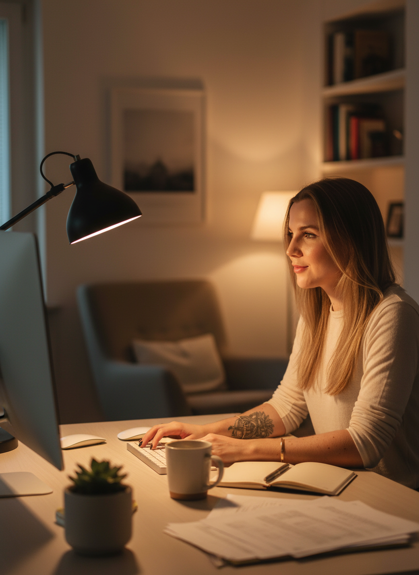 Luminária LED para Mesa: Proteja seus Olhos no Home Office