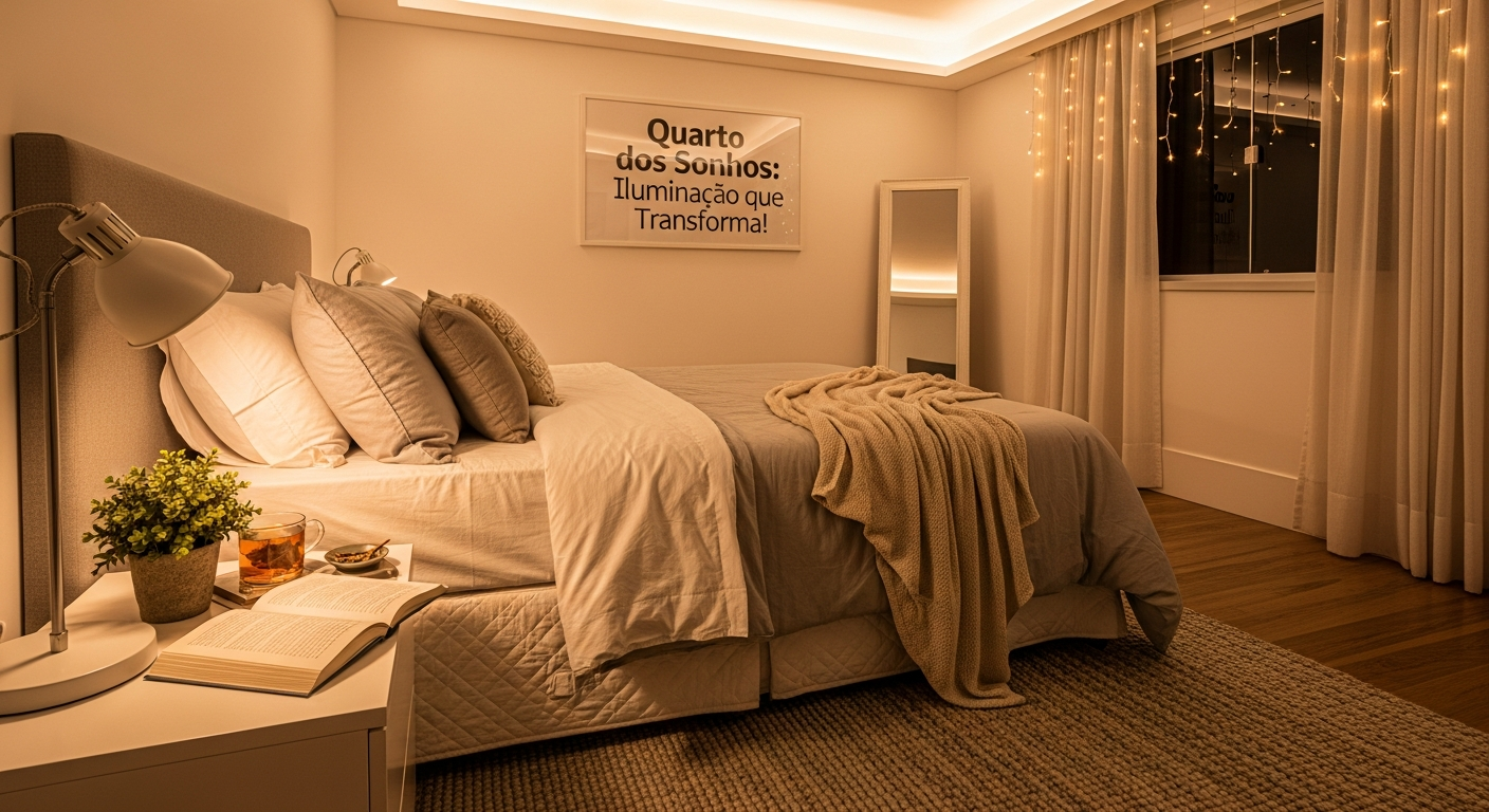 Quarto dos Sonhos: Iluminação que Transforma! ✨