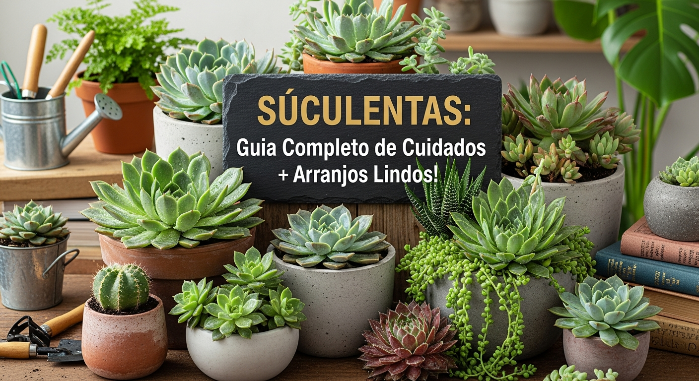 Suculentas: Guia Completo de Cuidados + Arranjos Lindos!