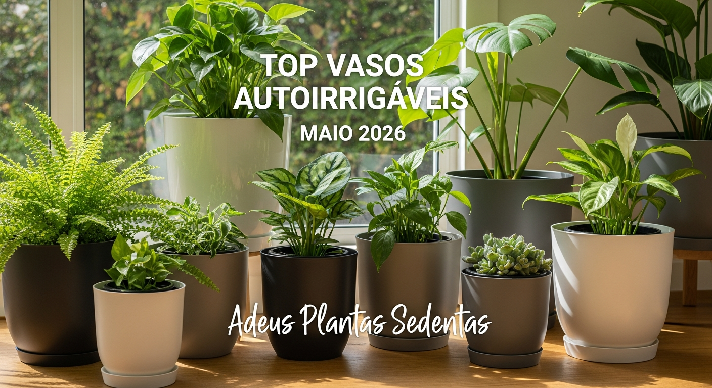 🪴 Top Vasos Autoirrigáveis Maio 2026: Adeus, Plantas Sedentas!